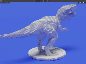 voxel t-rex 3D Print Model