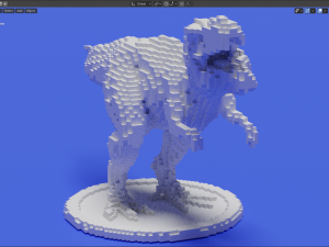 voxel t-rex 3Dプリントモデル