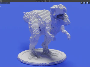 voxel t-rex 3D Print Model