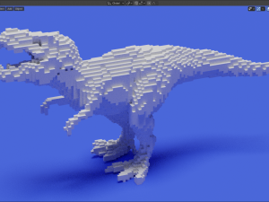 voxel t-rex 3Dプリントモデル