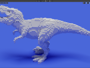 voxel t-rex 3Dプリントモデル