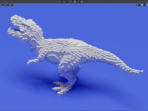 voxel t-rex 3Dプリントモデル