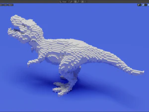 voxel t-rex 3D Print Model