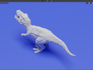 voxel t-rex 3Dプリントモデル