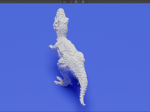 voxel t-rex 3Dプリントモデル