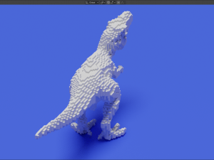 voxel t-rex 3Dプリントモデル