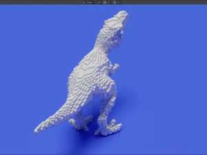 voxel t-rex 3D Print Model