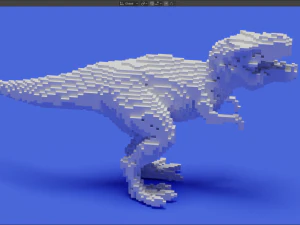 voxel t-rex 3D Print Model