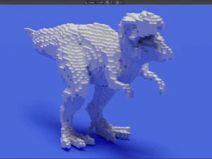 voxel t-rex 3D Print Model