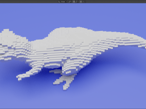 voxel t-rex 3Dプリントモデル