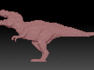 voxel t-rex 3D Print Model