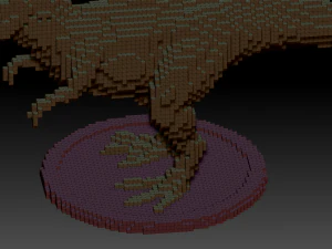 voxel t-rex 3D Print Model