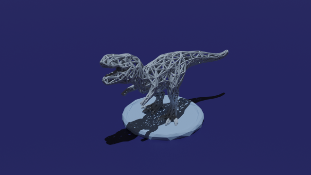 t-rex low poly 3D Принт Модель .c4d .max .obj .3ds .fbx .stl .blend