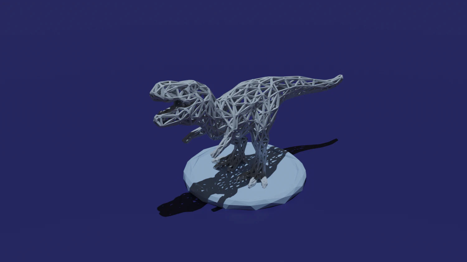 t-rex low poly 3D Print Model .c4d .max .obj .3ds .fbx .stl .blend 
