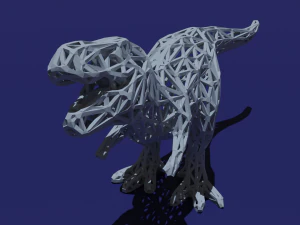 t-rex low poly 3D Print Model