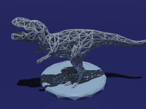 t-rex low poly 3D Print Model