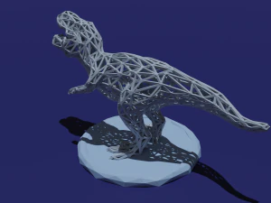 t-rex low poly 3D Print Model