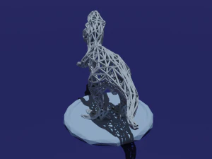 t-rex low poly 3D Print Model