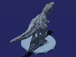 t-rex low poly 3D Print Model