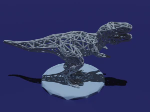 t-rex low poly 3D Print Model