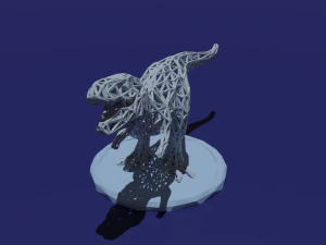 t-rex low poly 3D Print Model