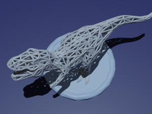 t-rex low poly 3D Принт Модель