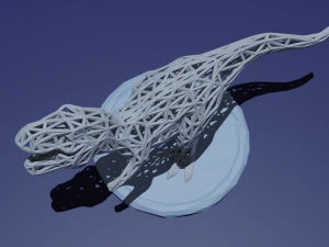t-rex low poly 3D Print Model