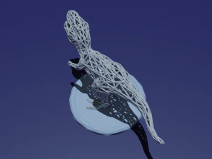 t-rex low poly 3D Print Model
