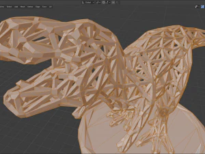 t-rex low poly 3D Print Model