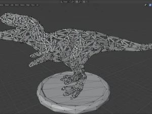 t-rex low poly 3D Print Model