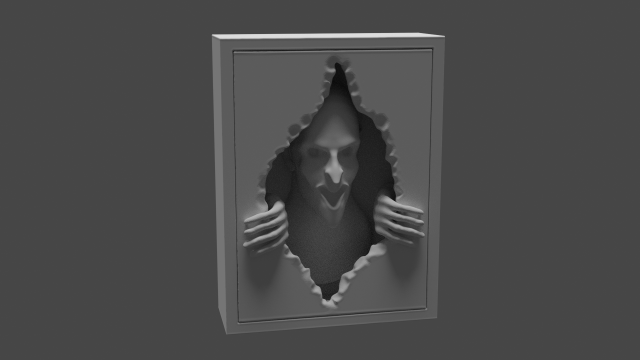 man in the wall 3D-printmodel .c4d .max .obj .3ds .fbx .stl .blend 
