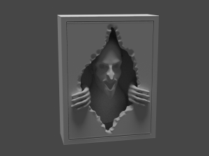 man in the wall 3Dプリントモデル