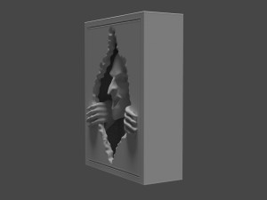 man in the wall 3D-printmodel