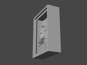 man in the wall 3D-printmodel