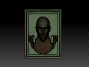 man in the wall 3D-printmodel