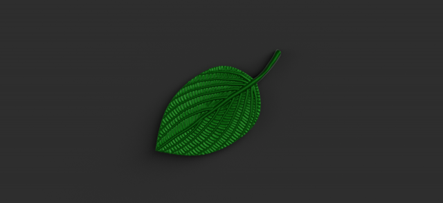 green leaf 3D 모델 .c4d .max .obj .3ds .fbx .stl .blend 