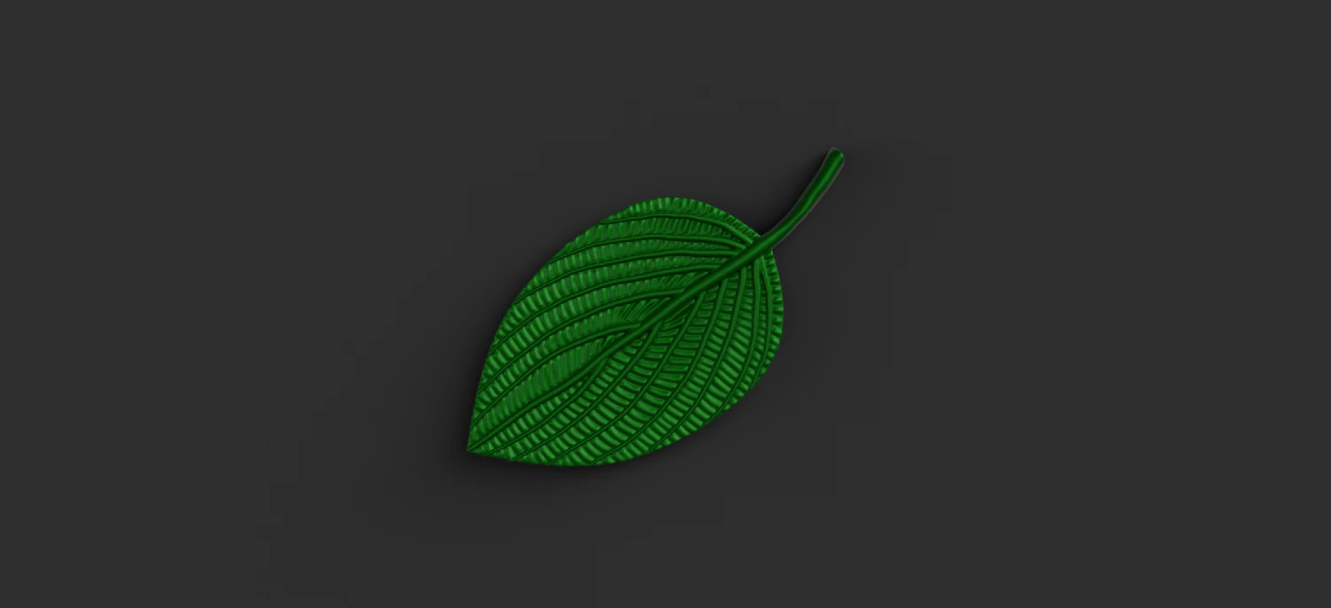 green leaf 3D Model .c4d .max .obj .3ds .fbx .stl .blend 