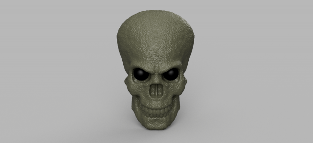 alien skull 3D 模型 .c4d .max .obj .3ds .fbx .stl .blend 
