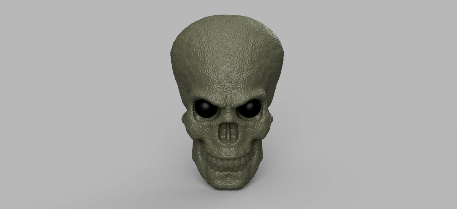 alien skull 3D Model .c4d .max .obj .3ds .fbx .stl .blend