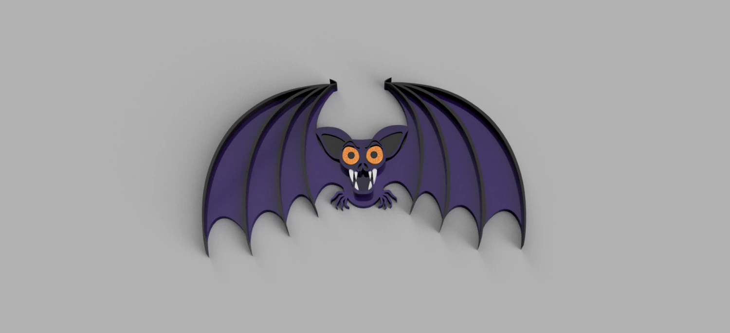 halloween bat 3D Print Model .c4d .max .obj .3ds .fbx .stl .blend 