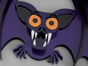 halloween bat 3Dプリントモデル