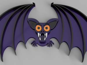 halloween bat 3Dプリントモデル