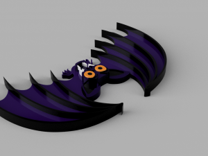 halloween bat 3Dプリントモデル