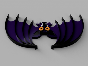 halloween bat 3Dプリントモデル