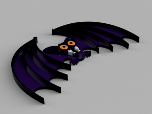 halloween bat 3Dプリントモデル