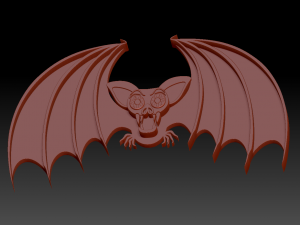 halloween bat 3Dプリントモデル
