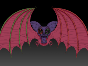 halloween bat 3Dプリントモデル