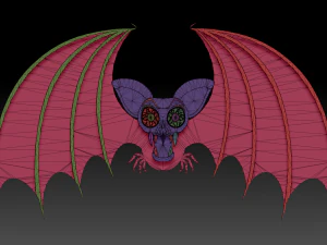 halloween bat 3D Print Model