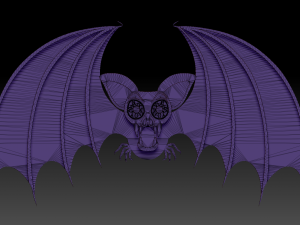 halloween bat 3Dプリントモデル