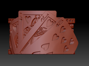 flush royal poker ring 3D Print Model